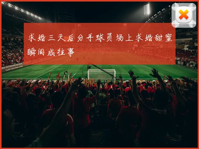 求婚三天后分手球员场上求婚甜蜜瞬间成往事